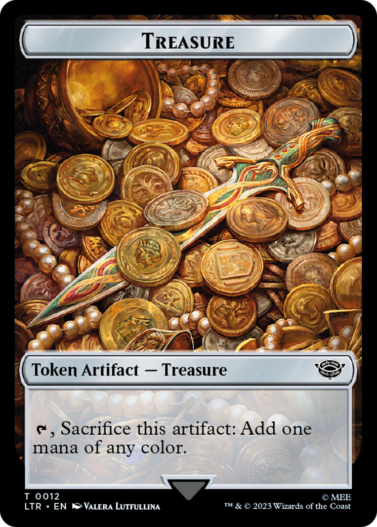 Treasure (TLTR-012) [Tokens] Tales of Middle-earth Tokens Foil MTG Single Wizards of the Coast