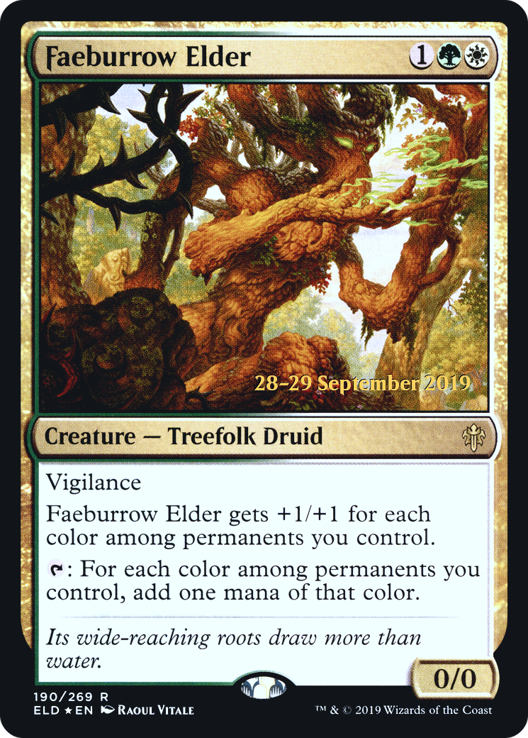 Faeburrow Elder (PRE-190) [Throne of Eldraine Promos] Foil MTG Single Wizards of the Coast