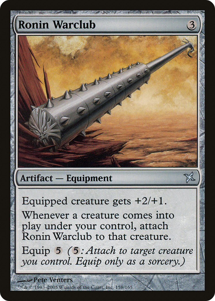 Ronin Warclub (BOK-158) [Betrayers of Kamigawa] MTG Single Wizards of the Coast