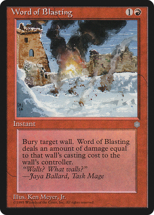 Word of Blasting (ICE-) [Ice Age] MTG Single Wizards of the Coast