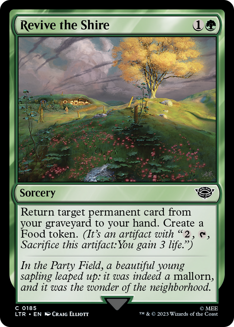 Revive the Shire (LTR-185) [The Lord of the Rings: Tales of Middle-earth] MTG Single Wizards of the Coast