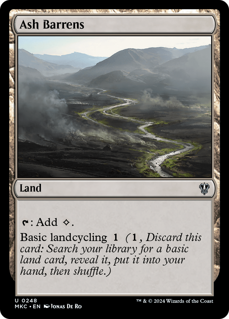 Ash Barrens (MKC-248) [Murders at Karlov Manor Commander] MTG Single Wizards of the Coast