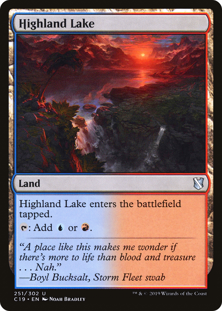 Highland Lake (C19-251) [Commander 2019] MTG Single Wizards of the Coast