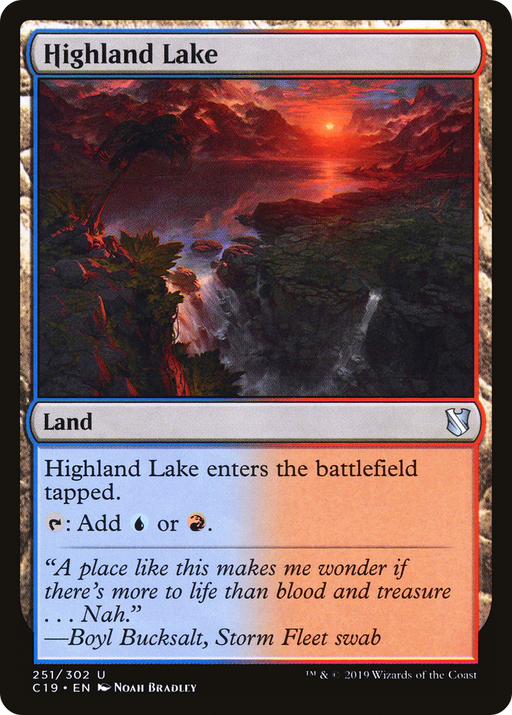Highland Lake (C19-251) [Commander 2019] MTG Single Wizards of the Coast