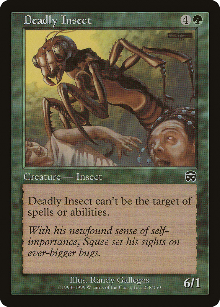 Deadly Insect (MMQ-238) [Mercadian Masques] MTG Single Wizards of the Coast