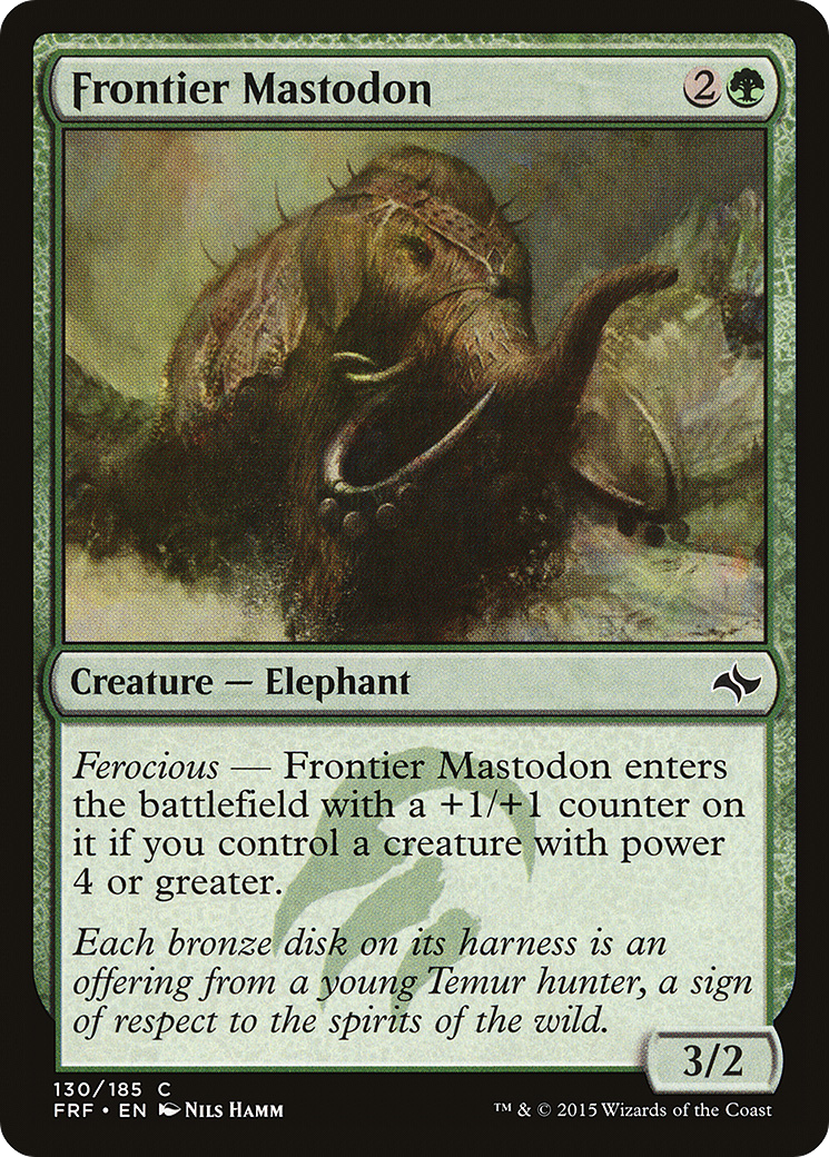 Frontier Mastodon (FRF-130) [Fate Reforged] Foil MTG Single Wizards of the Coast
