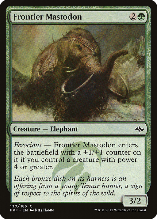 Frontier Mastodon (FRF-130) [Fate Reforged] MTG Single Wizards of the Coast