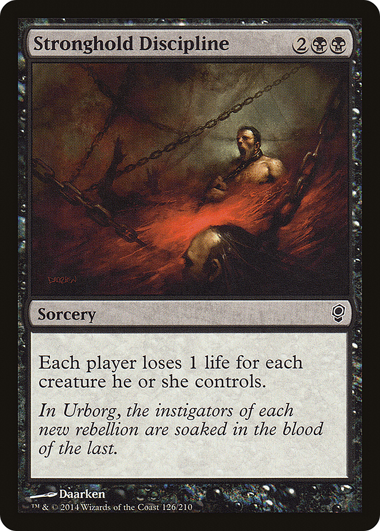 Stronghold Discipline (CNS-126) [Conspiracy] Foil MTG Single Wizards of the Coast