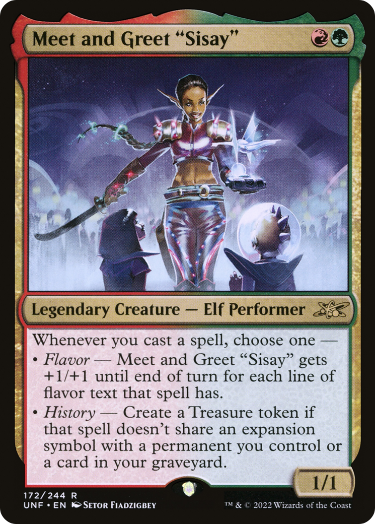 Meet and Greet "Sisay" (UNF-172) [Unfinity] MTG Single Wizards of the Coast