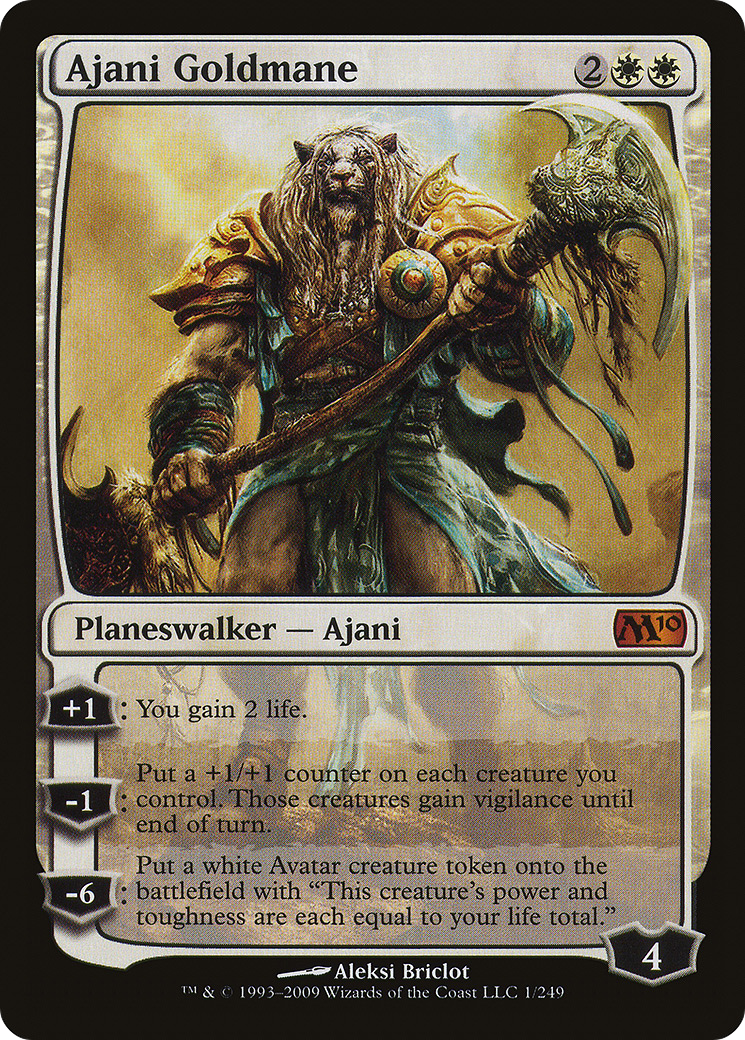 Ajani Goldmane (M10-001) [Magic 2010] MTG Single Wizards of the Coast