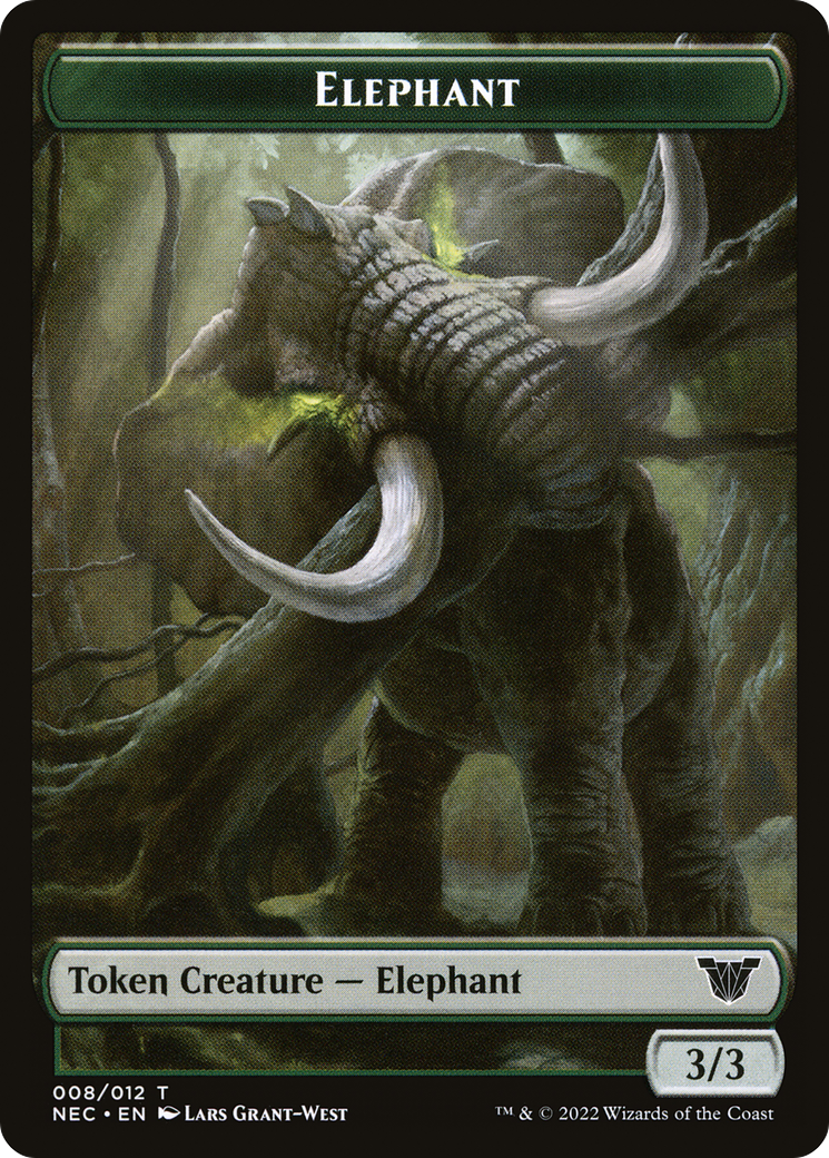 Elephant (TNEC-008) [Tokens] Neon Dynasty Commander Tokens MTG Single Wizards of the Coast