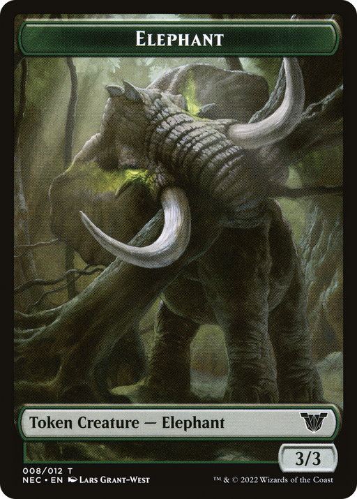 Elephant (TNEC-008) [Tokens] Neon Dynasty Commander Tokens MTG Single Wizards of the Coast