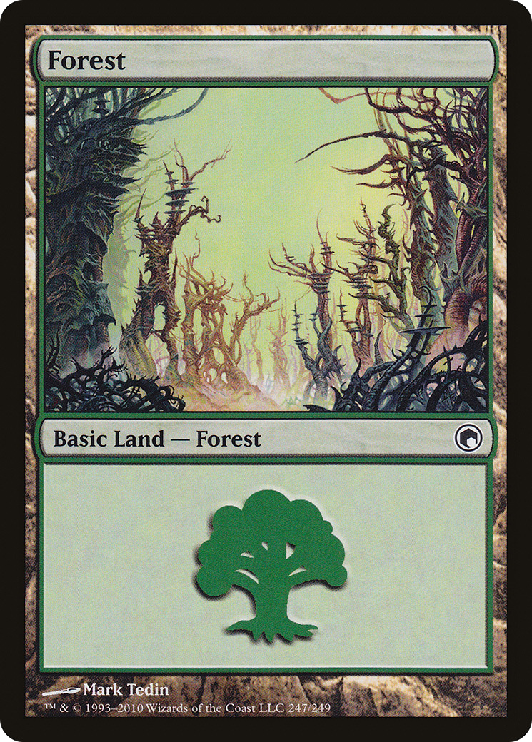 Forest (SOM-247) [Scars of Mirrodin] MTG Single Wizards of the Coast