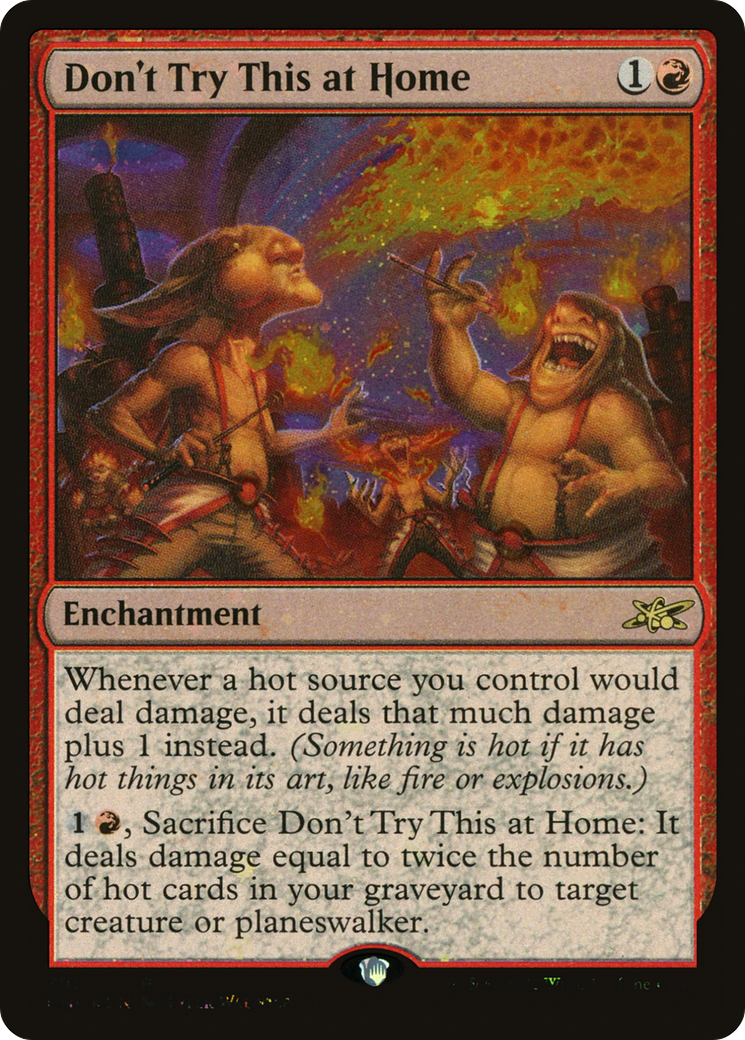 Don't Try This at Home (Galaxy Foil) (UNF-391) [Unfinity] Foil MTG Single Wizards of the Coast