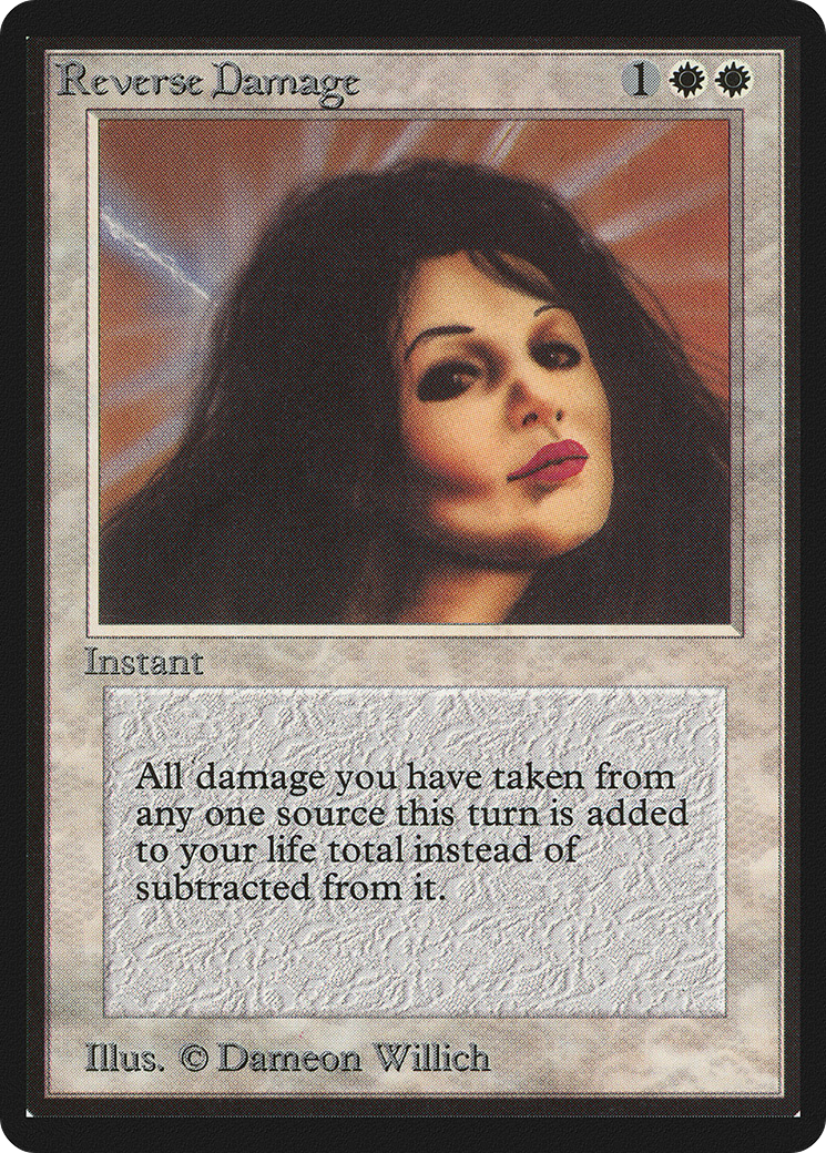 Reverse Damage (LEB-036) [Oldschool] Limited Edition Beta MTG Single Wizards of the Coast