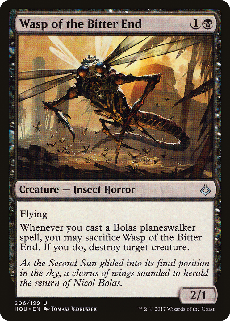 Wasp of the Bitter End (HOU-206) [Hour of Devastation] MTG Single Wizards of the Coast