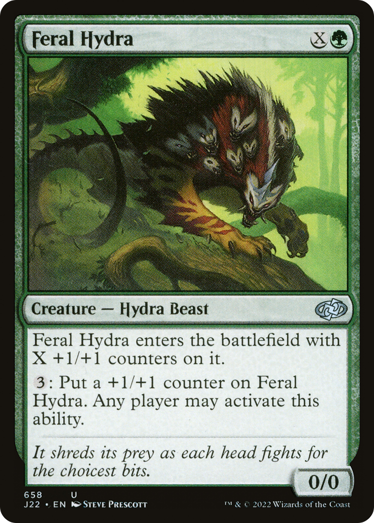 Feral Hydra (J22-658) [Jumpstart 2022] MTG Single Wizards of the Coast