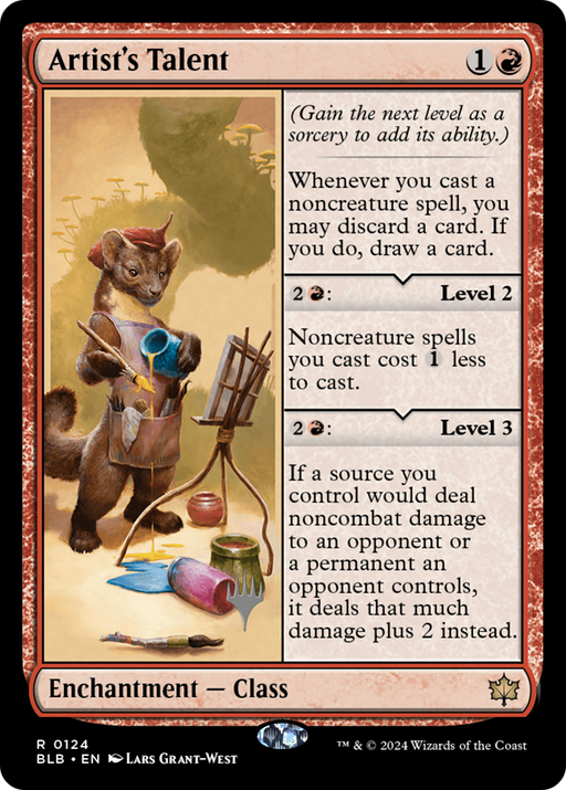 Artist's Talent (PPBLB-124) [Bloomburrow Promos] MTG Single Wizards of the Coast