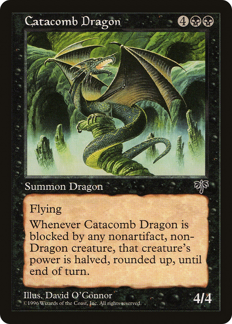 Catacomb Dragon (MIR-112) [Mirage] MTG Single Wizards of the Coast