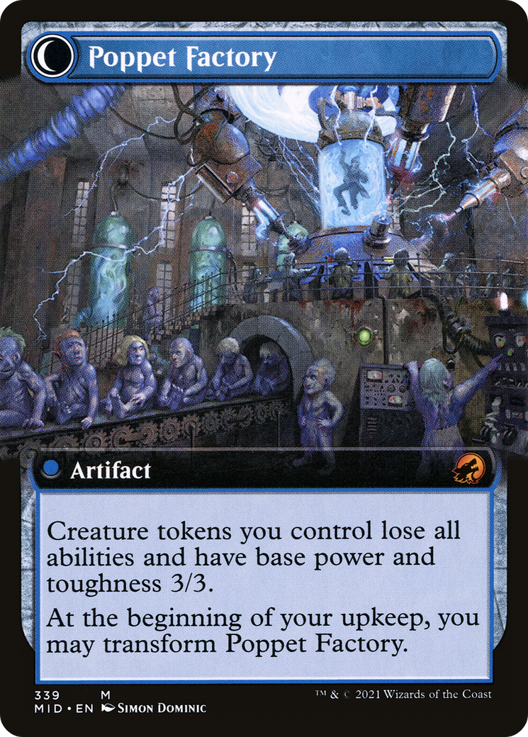 Poppet Stitcher (MID-339) [Innistrad: Midnight Hunt] (Extended Art) MTG Single Wizards of the Coast