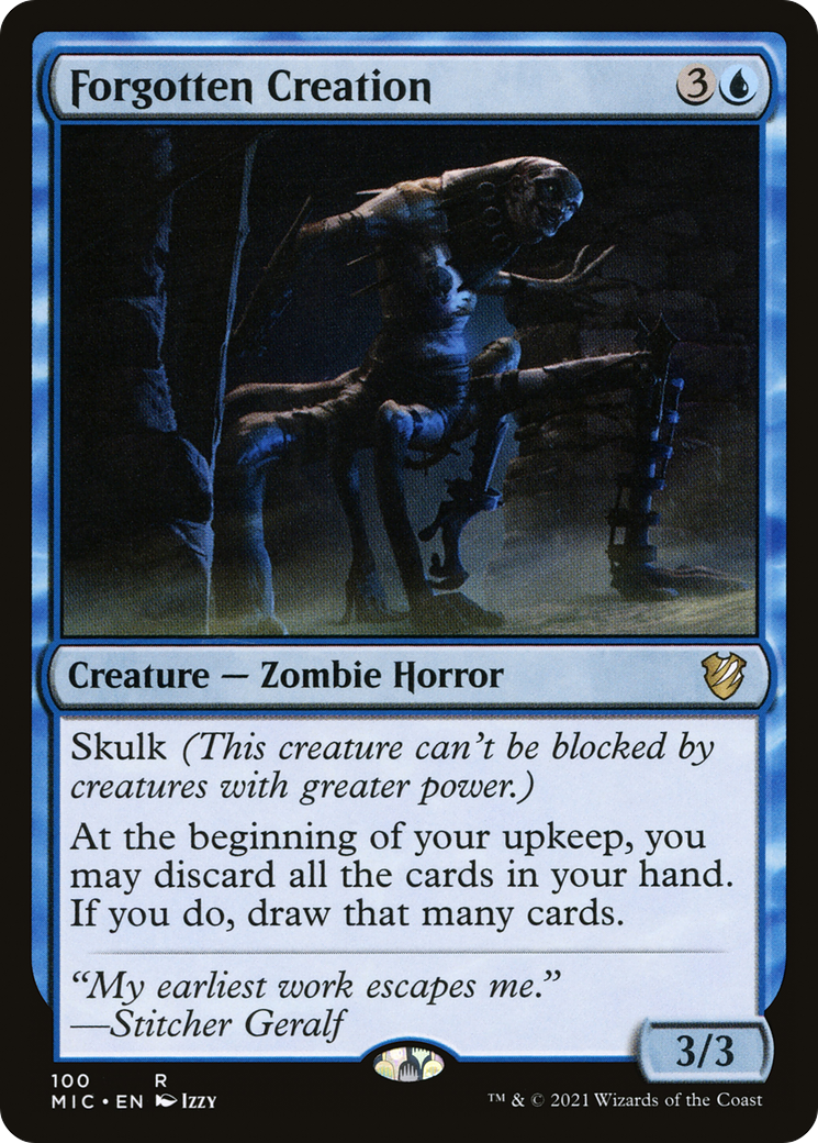 Forgotten Creation (MIC-100) [Midnight Hunt Commander] MTG Single Wizards of the Coast