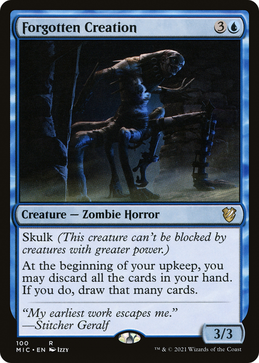 Forgotten Creation (MIC-100) [Midnight Hunt Commander] MTG Single Wizards of the Coast