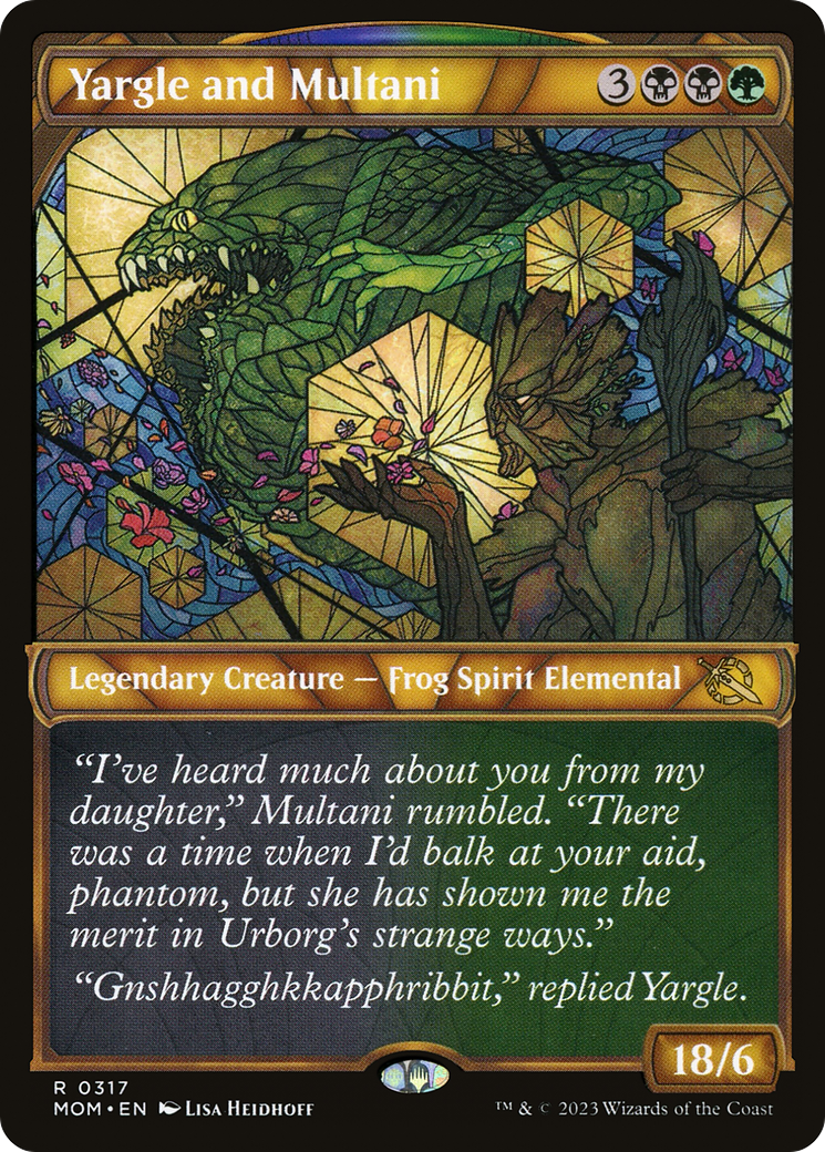 Yargle and Multani (MOM-317) [March of the Machine] (Showcase) Foil MTG Single Wizards of the Coast