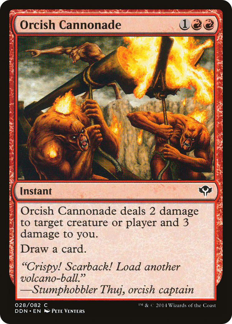 Orcish Cannonade (DDN-028) [Misc] Duel Decks: Speed vs. Cunning MTG Single Wizards of the Coast
