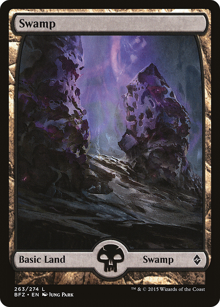 Swamp (BFZ-263) [Battle for Zendikar] Foil MTG Single Wizards of the Coast