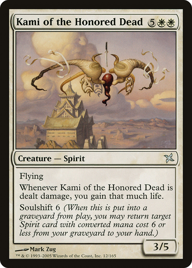 Kami of the Honored Dead (BOK-012) [Betrayers of Kamigawa] MTG Single Wizards of the Coast