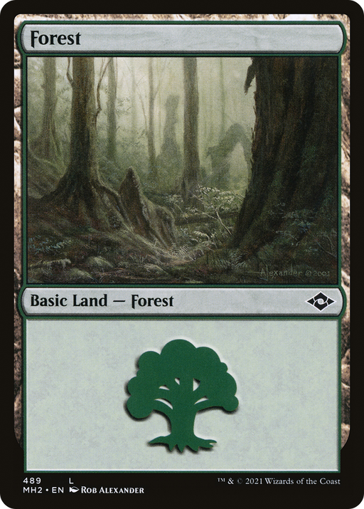 Forest (MH2-489) [Modern Horizons 2] MTG Single Modern Horizons 2