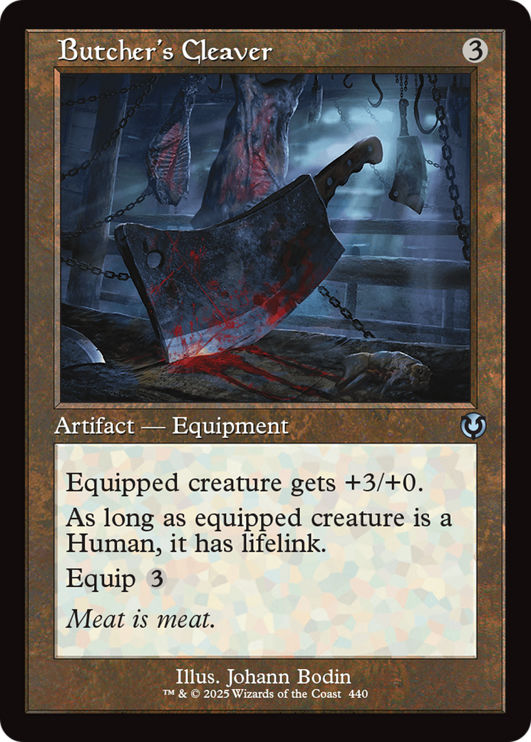 Butcher's Cleaver (INR-440) [Innistrad Remastered] Foil MTG Single Wizards of the Coast