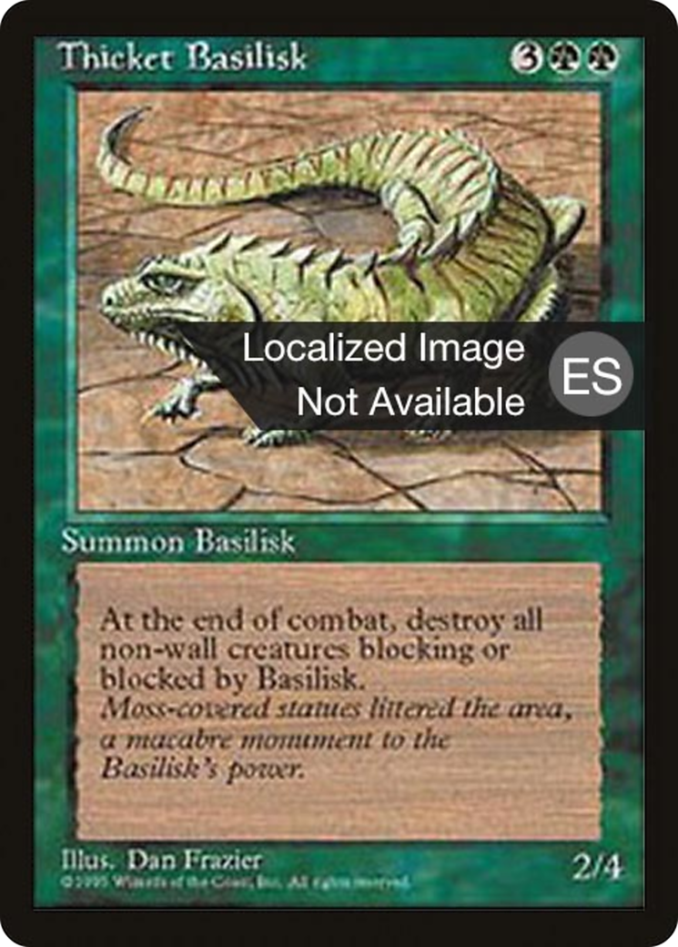 Thicket Basilisk (4BB-274) [Fourth Edition Foreign Black Border] MTG Single Wizards of the Coast