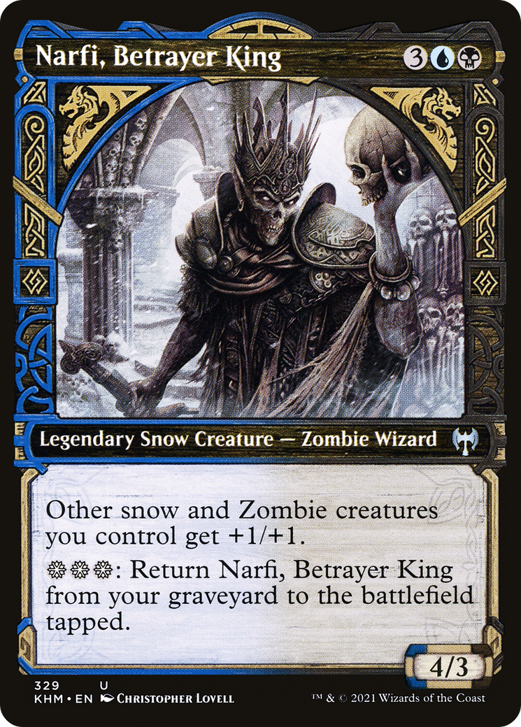 Narfi, Betrayer King (KHM-329) [Kaldheim] (Showcase) MTG Single Wizards of the Coast