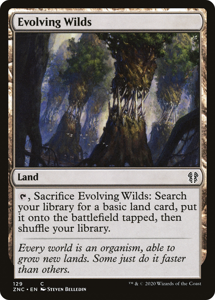 Evolving Wilds (ZNC-129) [Zendikar Rising Commander] MTG Single Wizards of the Coast