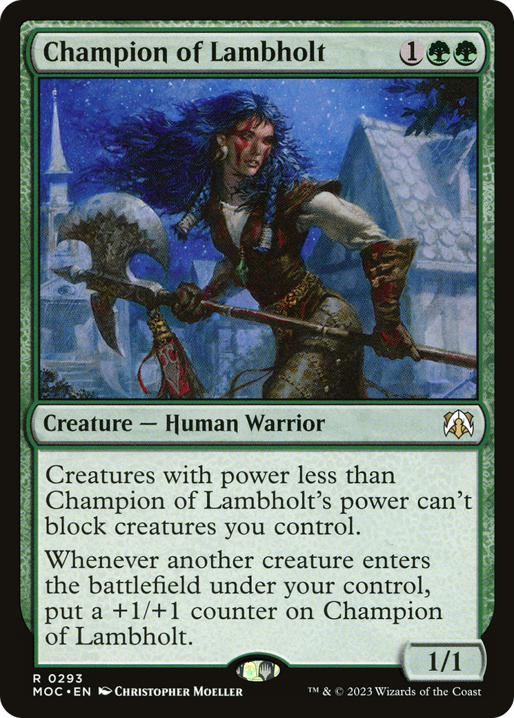 Champion of Lambholt (MOC-293) [March of the Machine Commander] MTG Single Wizards of the Coast