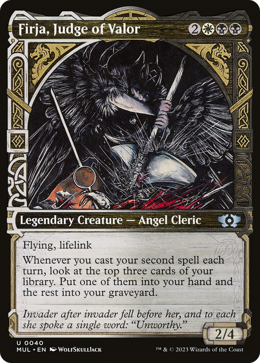 Firja, Judge of Valor (MUL-040) [Multiverse Legends] (Showcase) MTG Single Wizards of the Coast