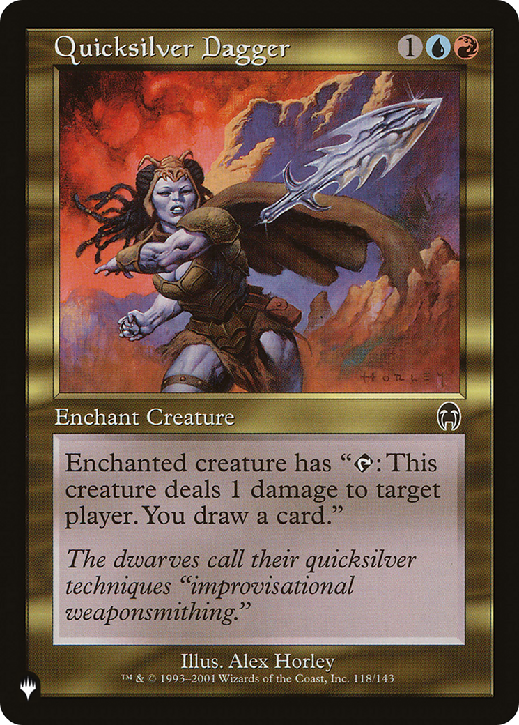 Quicksilver Dagger (LIST-APC-118) [Mystery Booster] The List MTG Single Wizards of the Coast