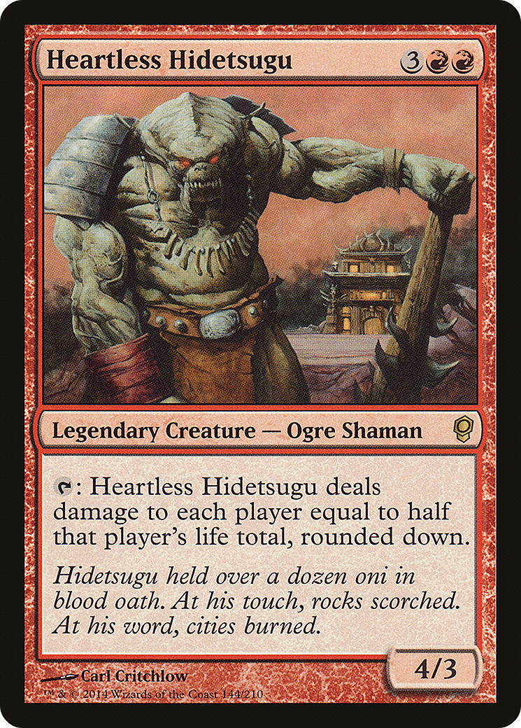 Heartless Hidetsugu (CNS-144) [Conspiracy] MTG Single Wizards of the Coast
