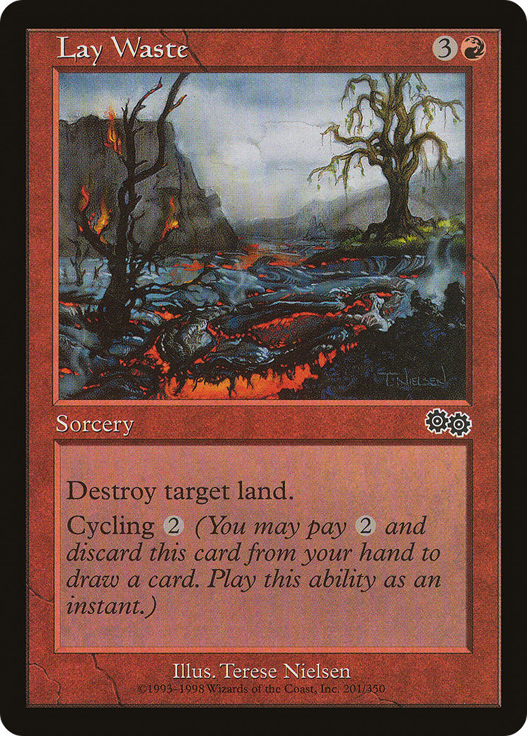 Lay Waste (USG-201) [Urza's Saga] MTG Single Wizards of the Coast