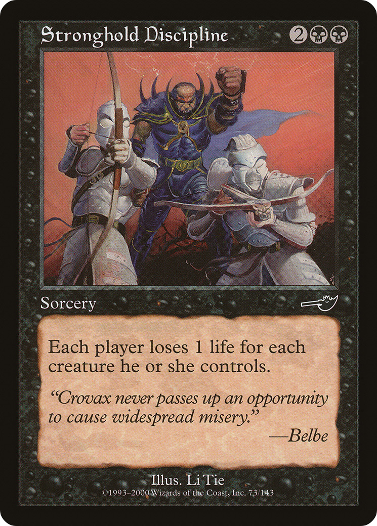 Stronghold Discipline (NMS-073) [Nemesis] MTG Single Wizards of the Coast