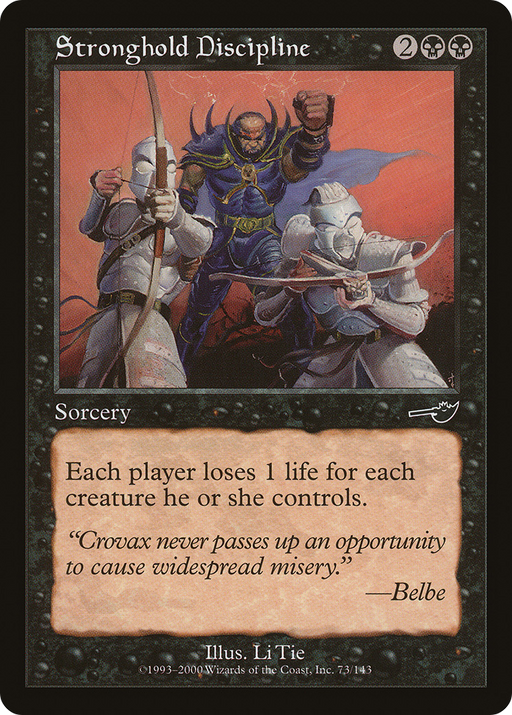 Stronghold Discipline (NMS-073) [Nemesis] MTG Single Wizards of the Coast