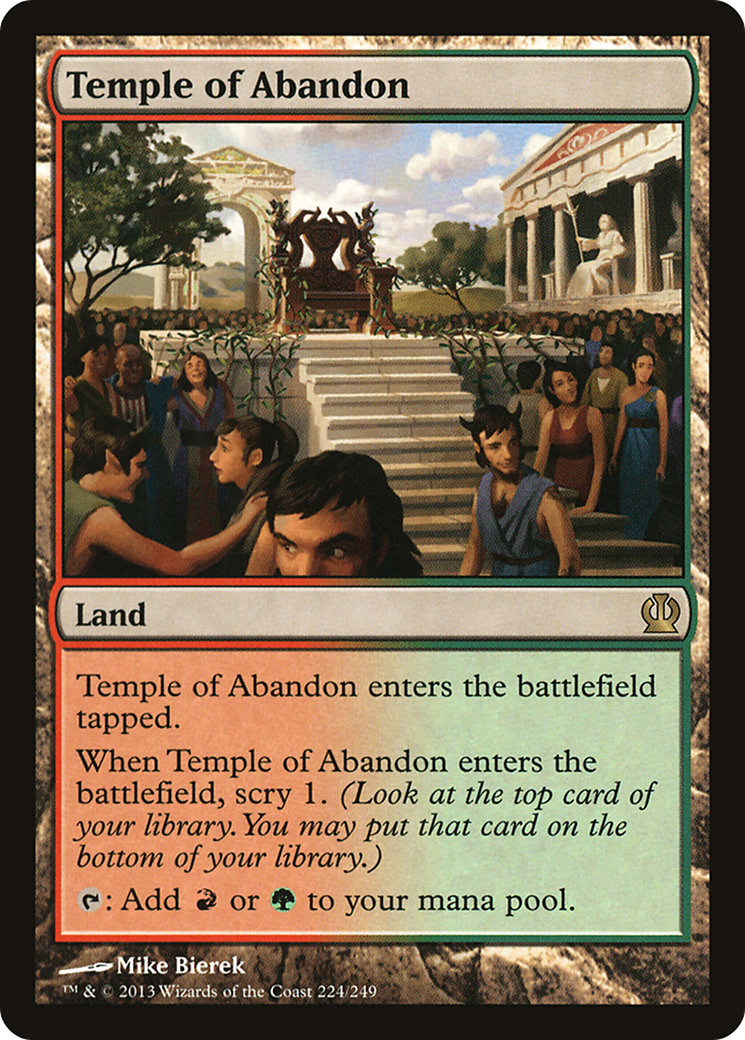Temple of Abandon (THS-224) [Theros] Foil MTG Single Wizards of the Coast