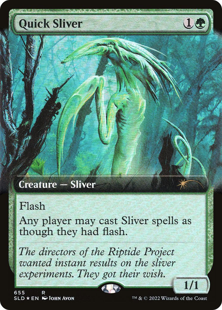Quick Sliver (SLD-655) [Secret Lair] Drop (Extended Art) Foil MTG Single Wizards of the Coast