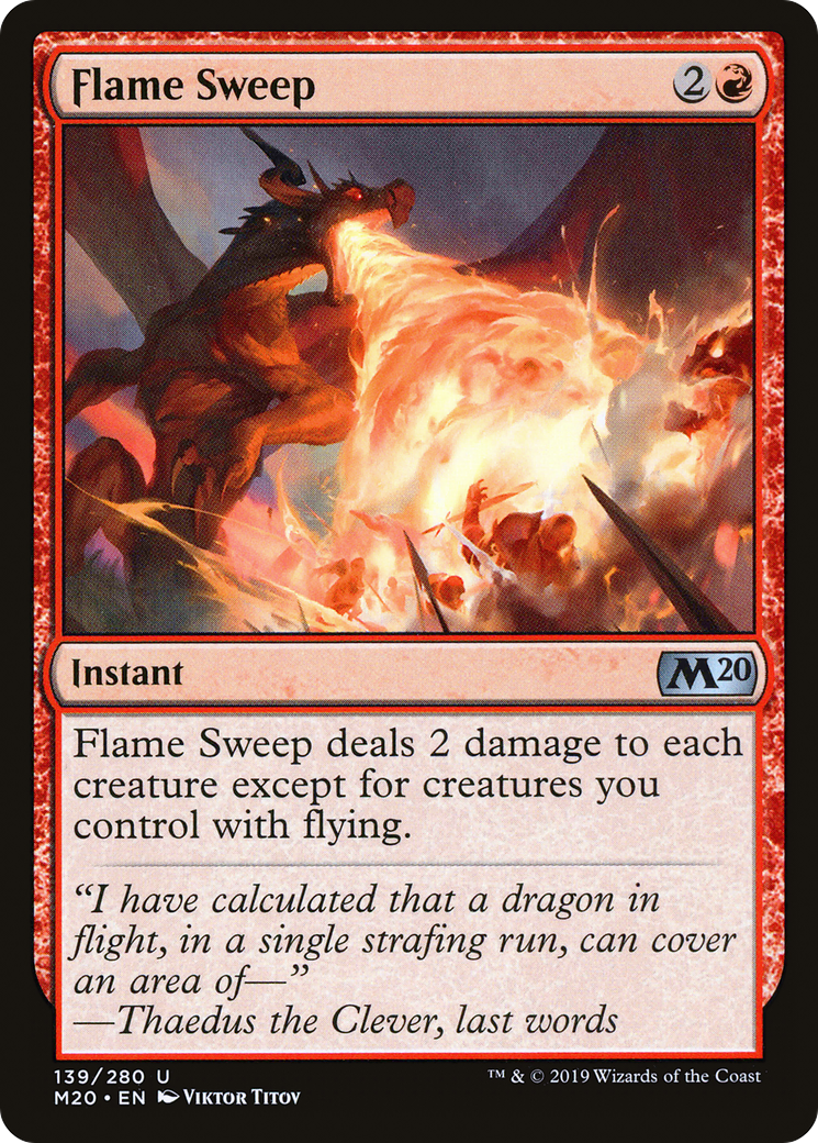 Flame Sweep (M20-139) [Core Set 2020] MTG Single Wizards of the Coast