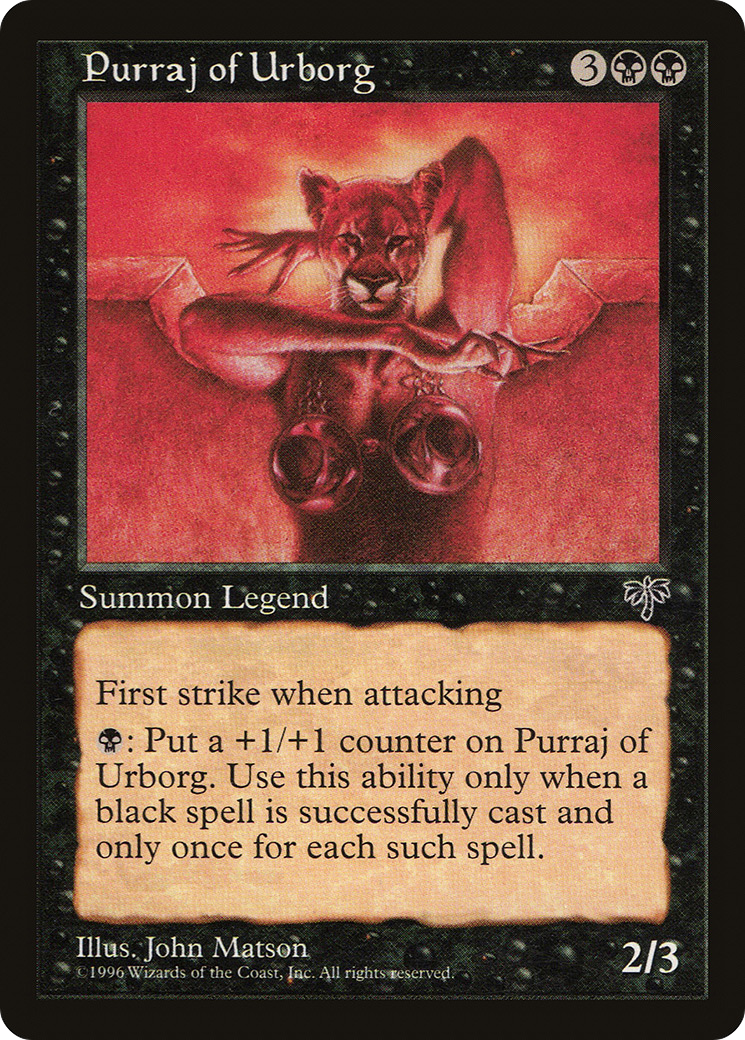 Purraj of Urborg (MIR-135) [Mirage] MTG Single Wizards of the Coast