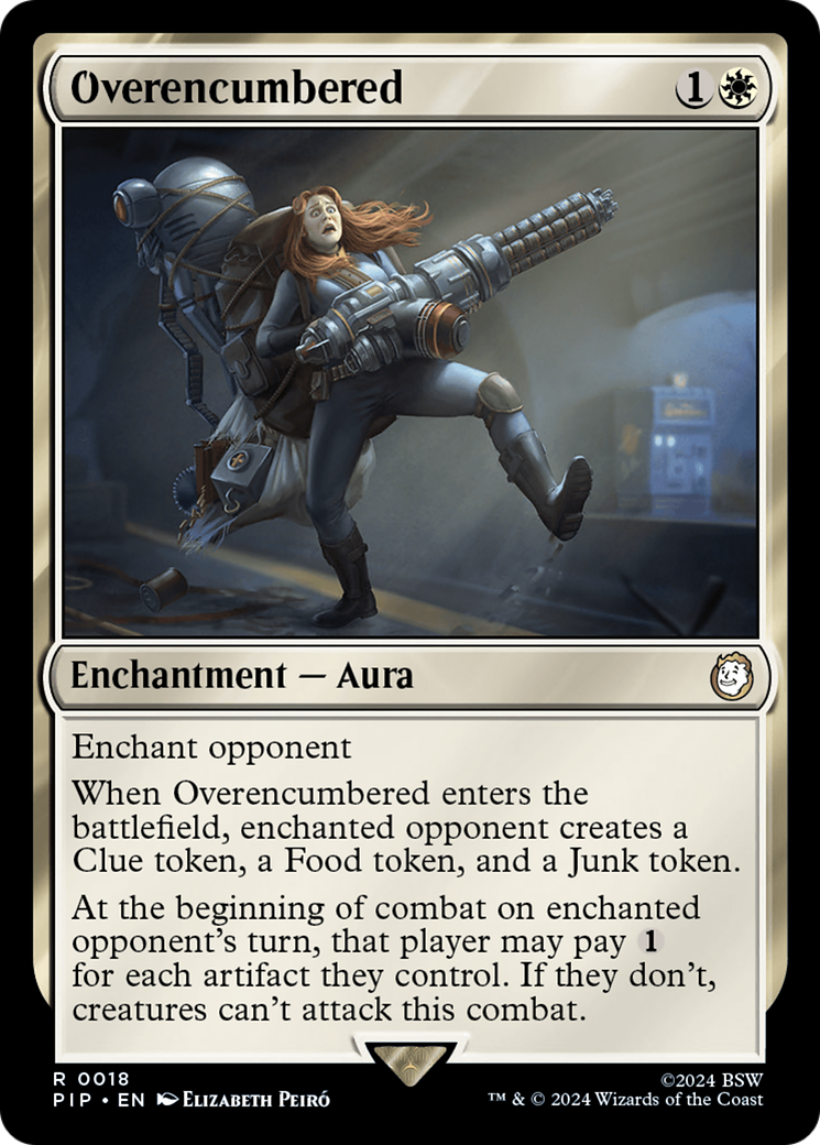 Overencumbered (PIP-018) [Fallout] MTG Single Wizards of the Coast