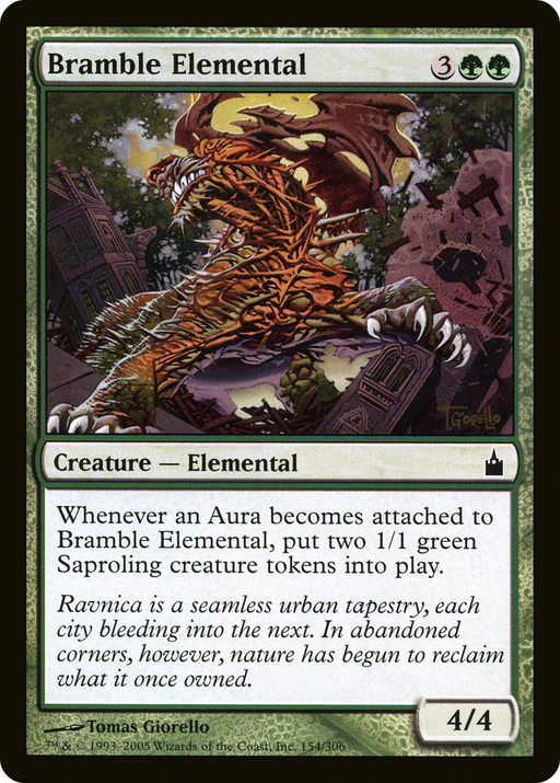 Bramble Elemental (RAV-154) [Ravnica: City of Guilds] Foil MTG Single Wizards of the Coast