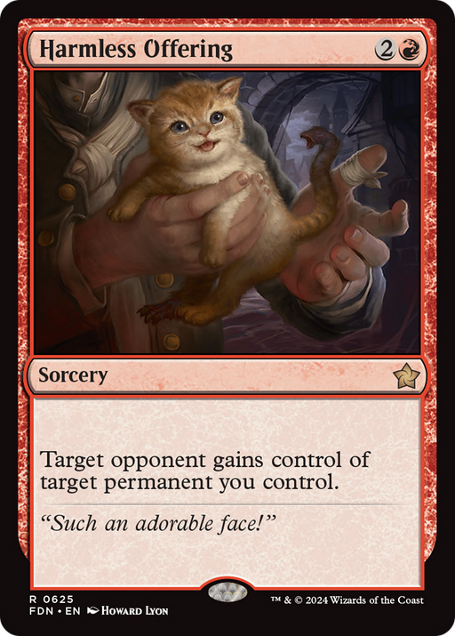 Harmless Offering (FDN-625) [Foundations] MTG Single Wizards of the Coast
