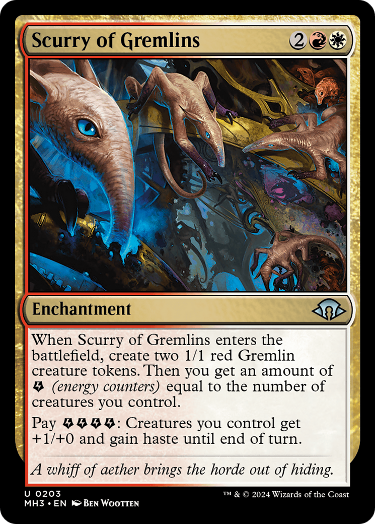 Scurry of Gremlins (MH3-203) [Modern Horizons 3] MTG Single Modern Horizons 3